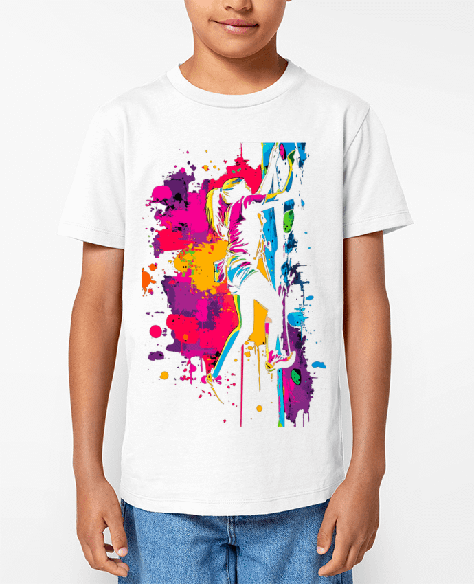 T-shirt Enfant Grimpeuse Color Splash Par K-art-S