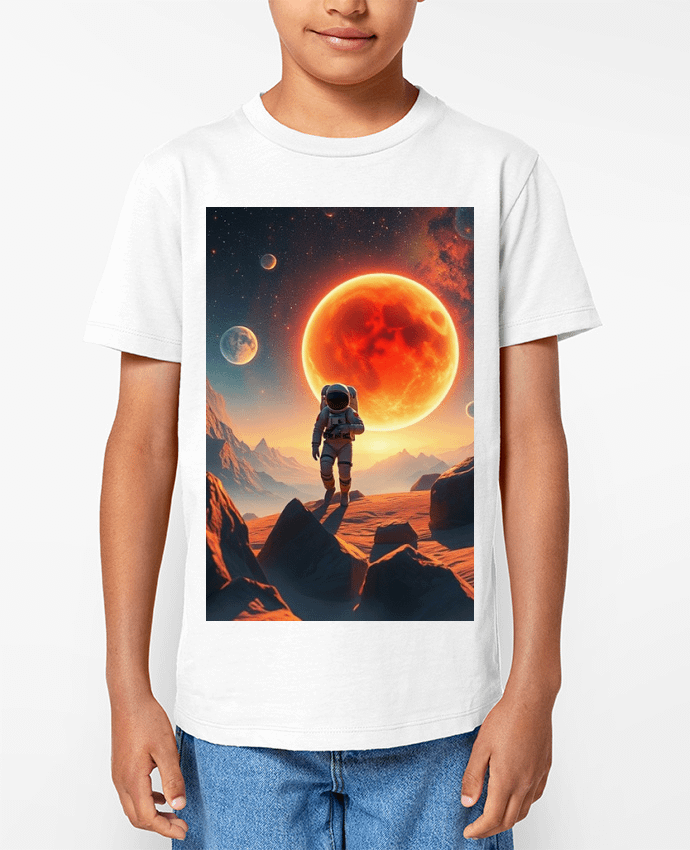 T-shirt écoresponsable enfant space Par design.aurora