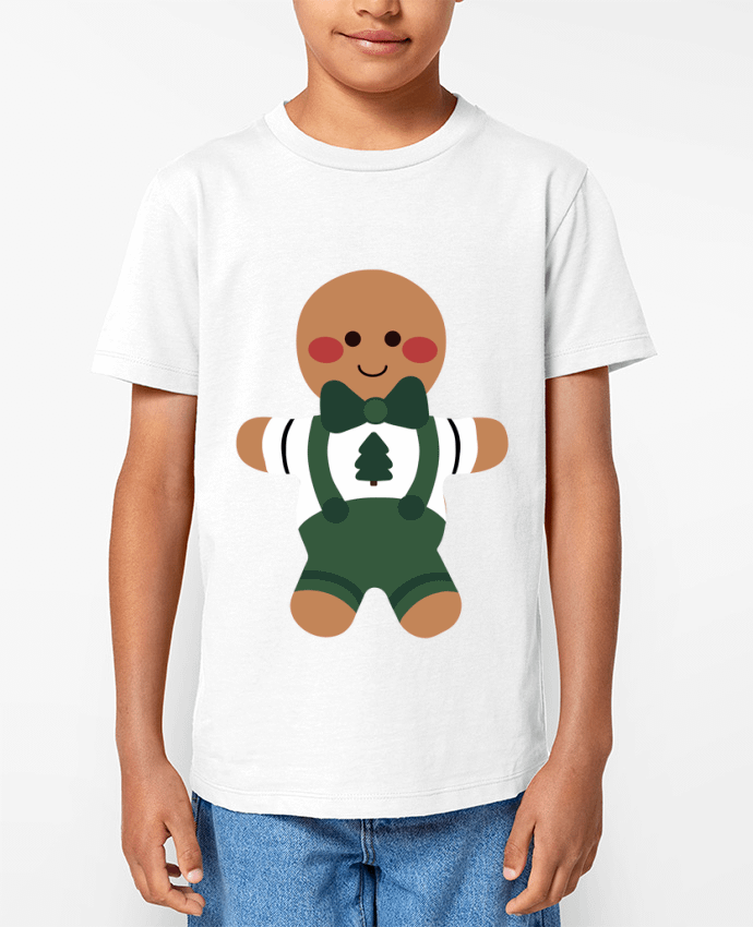 T-shirt Enfant Biscuit monsieur sapin Par Babu 