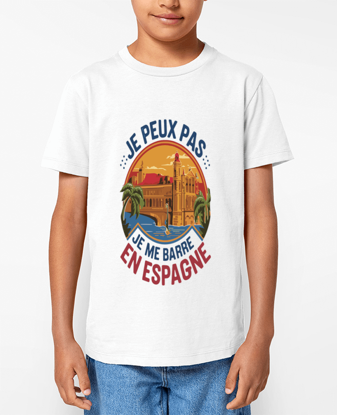 T-shirt Enfant je peux pas je me barre en Espagne Par bwilfy