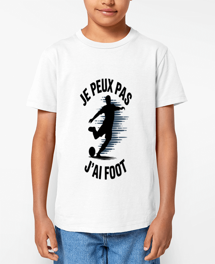 T-shirt Enfant je peux pas j'ai foot Par bwilfy