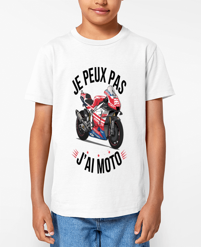 T-shirt Enfant je peux pas j'ai moto Par bwilfy