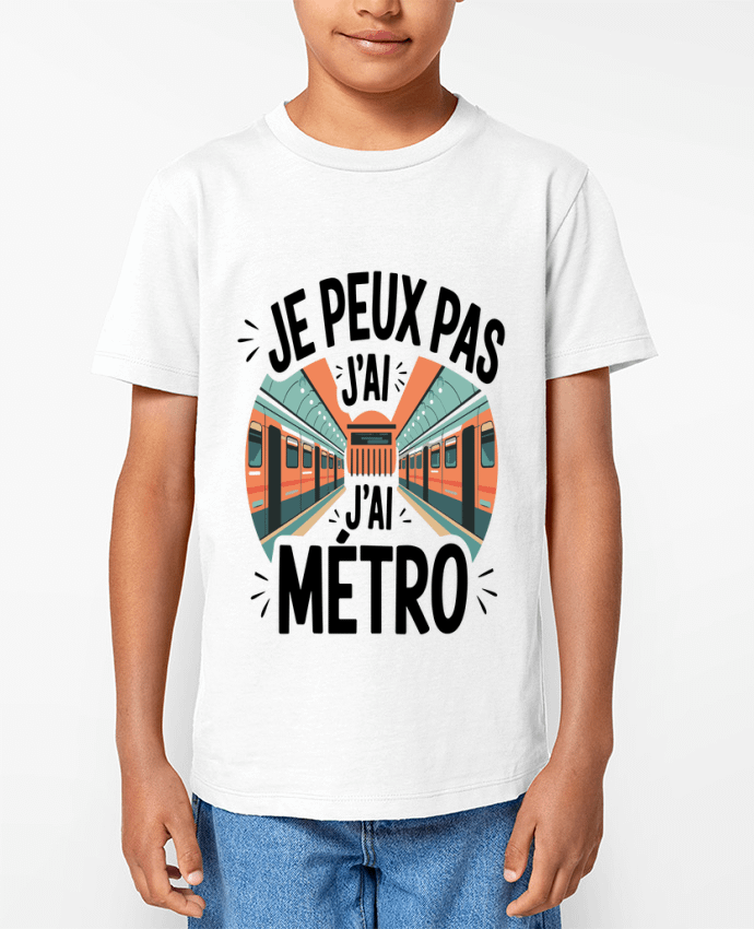 T-shirt Enfant je peux pas j'ai metro Par bwilfy