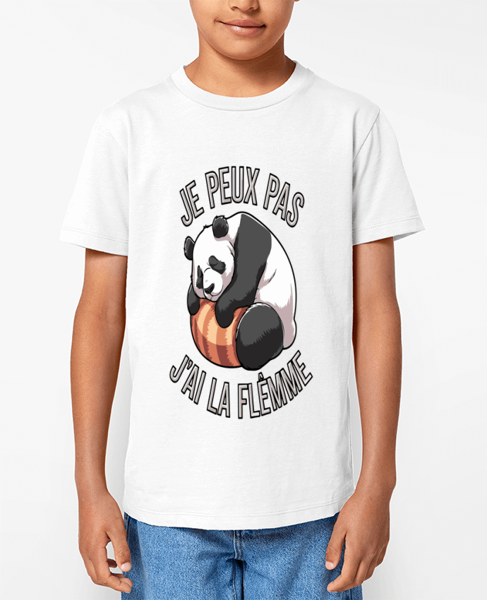 T-shirt Enfant je peux pas j'ai la flemme Par bwilfy