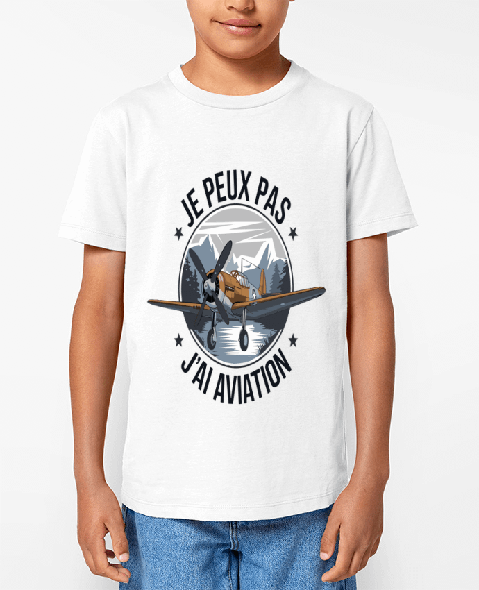 T-shirt Enfant je peux pas j'ai aviation Par bwilfy