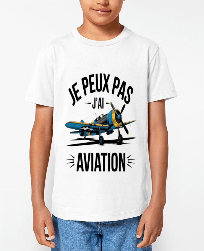 T-shirt Enfant je peux pas j'ai aviation Par bwilfy