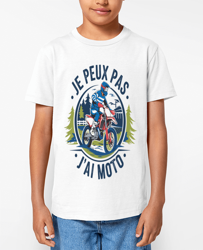 T-shirt Enfant je peux pas j'ai moto Par bwilfy