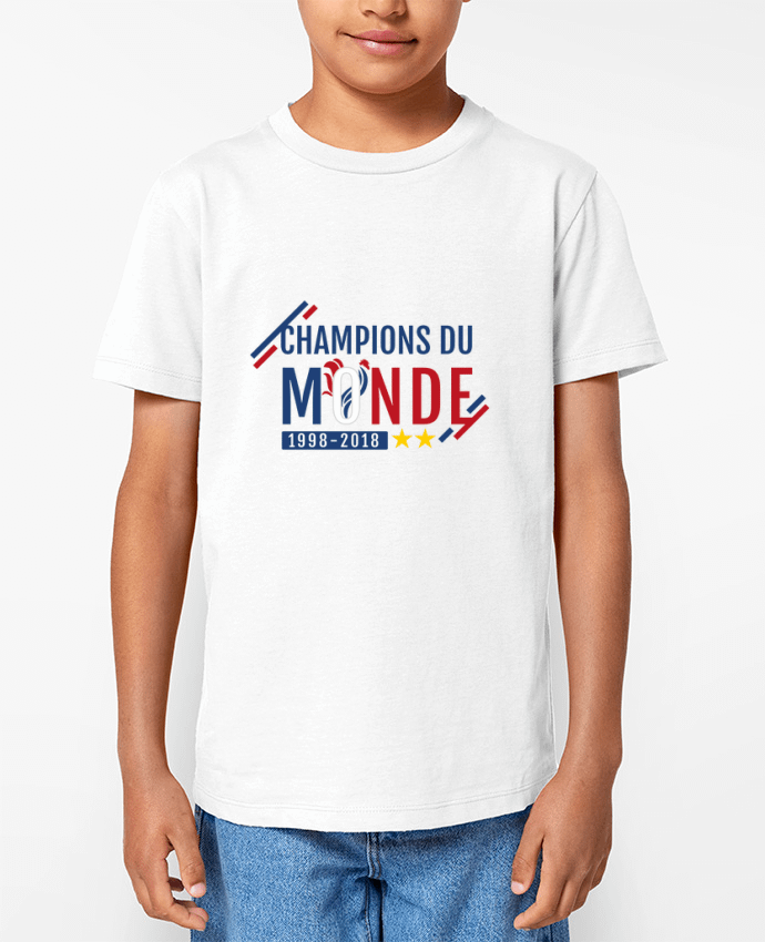 T-shirt écoresponsable enfant Champions du monde Par Treiicy