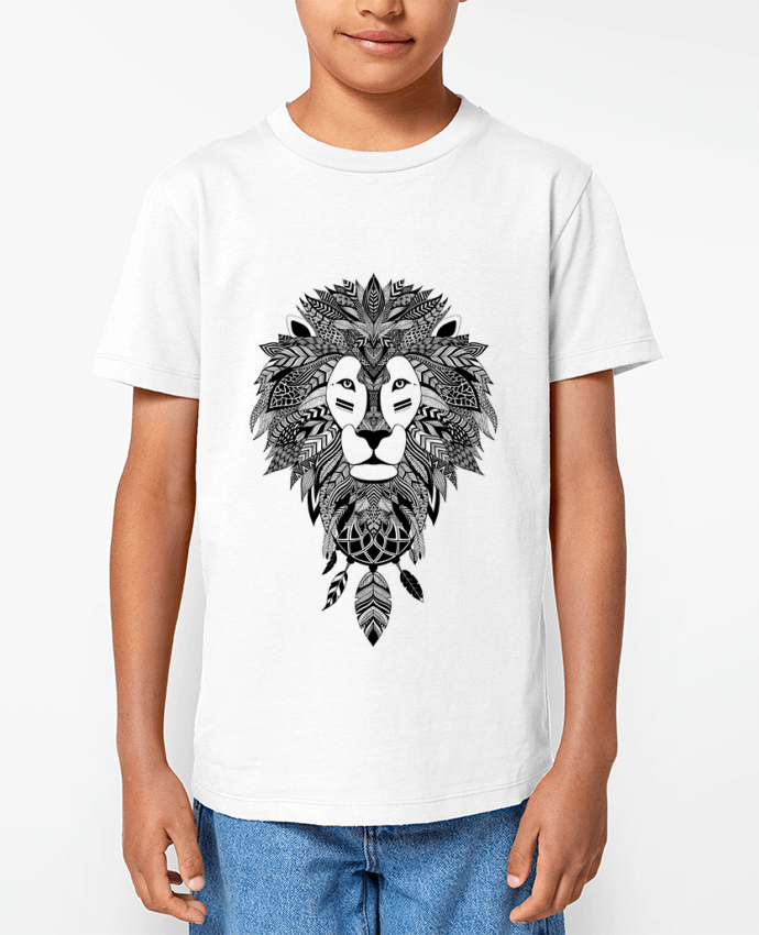T-shirt Enfant Lion Bohème Par Mag’Art