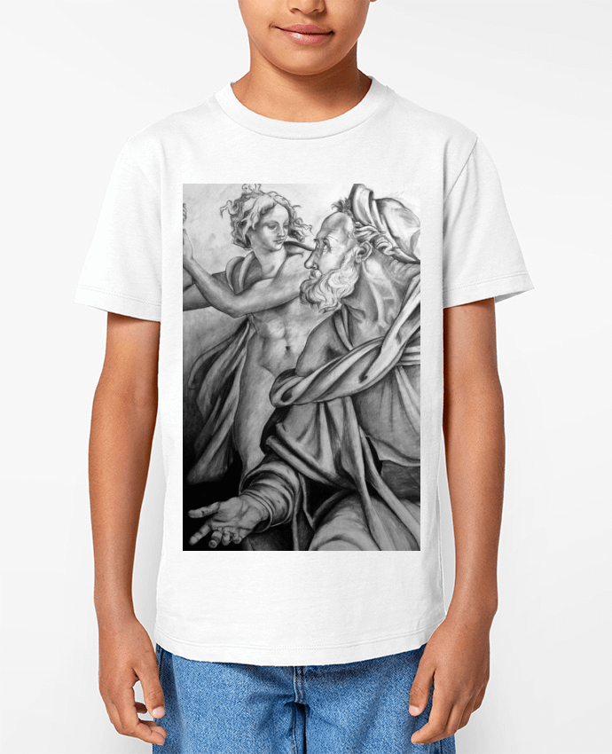 T-shirt Enfant Fusain reproduction Michel Ange Par Simple Art