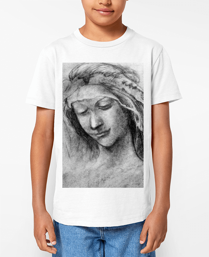 T-shirt Enfant Fusain reproduction Michel-Ange Par Simple Art