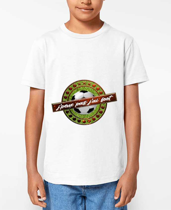 T-shirt Enfant j'peux pas j'ai foot Par logo graph