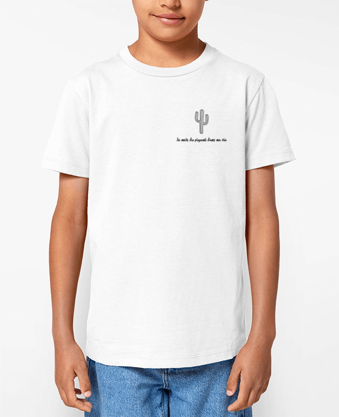T-shirt Enfant Cactus mets du piquant dans ta vie Par BY Camille
