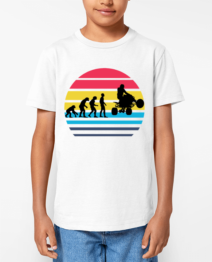 T-shirt Enfant Evolution de l'humanité OFFROAD quad Par Cheerocki
