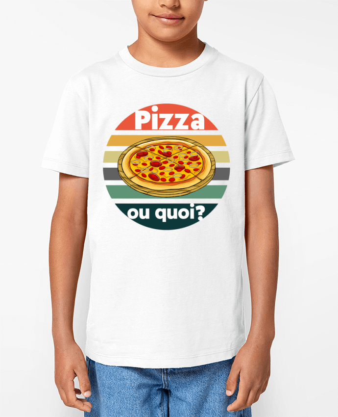 T-shirt Enfant Pizza ou quoi Par Cheerocki