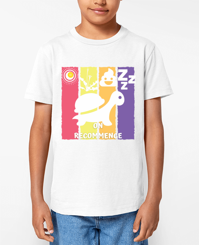 T-shirt Enfant Tortue On recommence Par Cheerocki