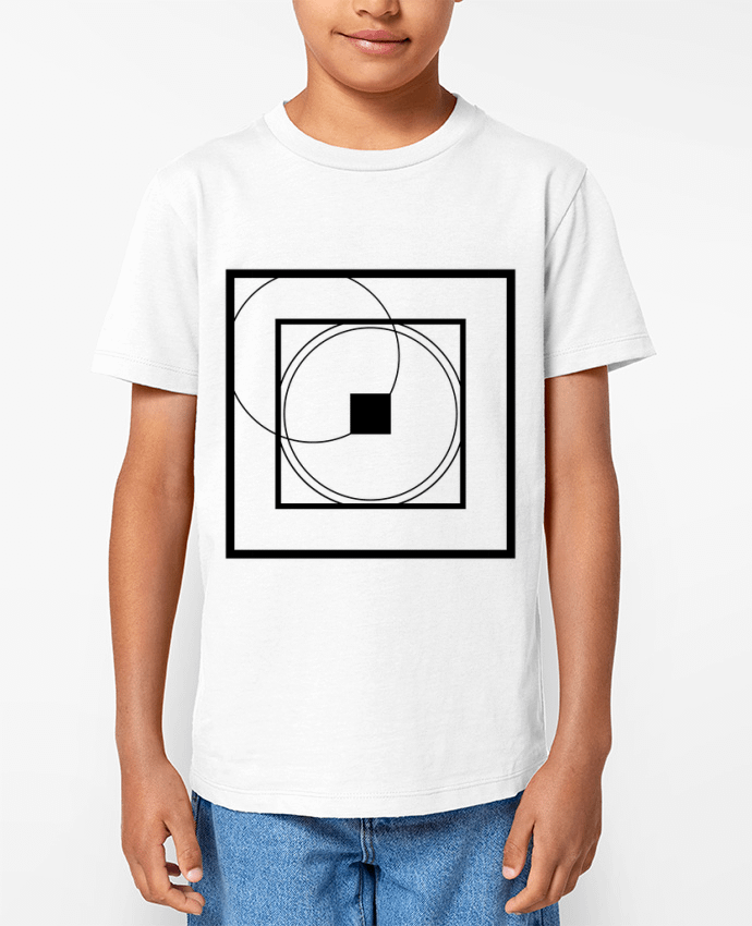 T-shirt Enfant Abstrait carrés et cercles Par alexishirts