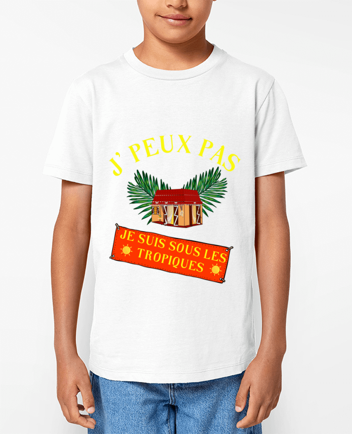 T-shirt Enfant je peux pas, je suis sous les tropiques Par Fridaé