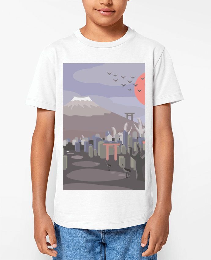T-shirt Enfant Mont Fuji Par I'm Pierre