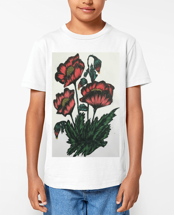 T-shirt Enfant flowers Par Kaoutar fashiondesigner