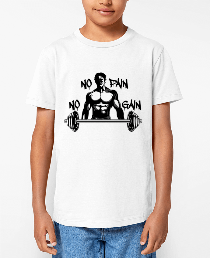 T-shirt Enfant GYM NO PAIN NO GAIN Par Nankurunaisa