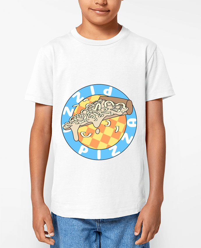 T-shirt Enfant Illustrated Pizza Logo Par Loon