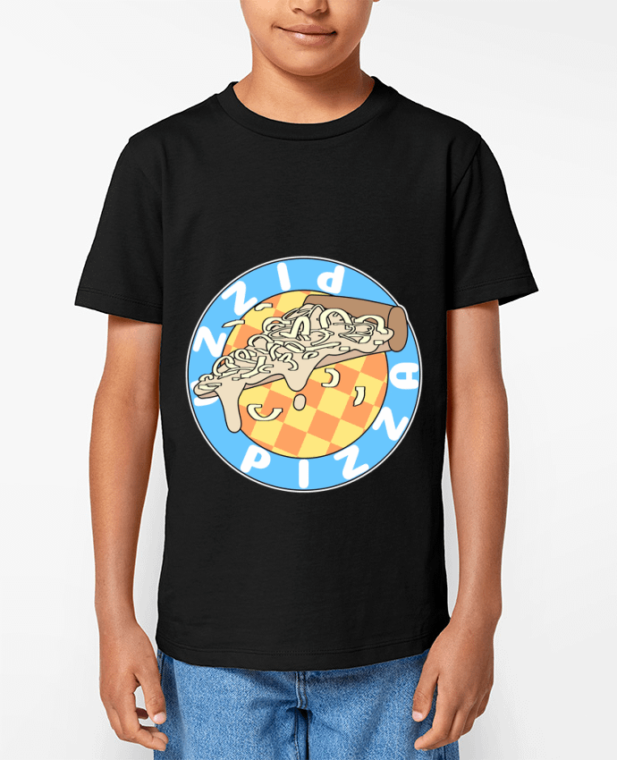 T-shirt Enfant Illustrated Pizza Logo Par Loon