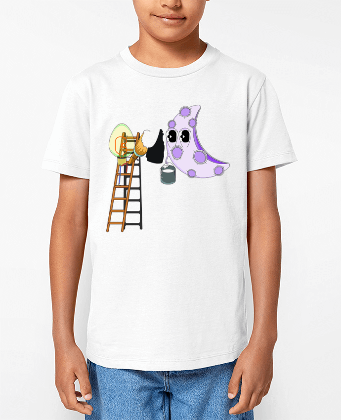 T-shirt Enfant ON THE MOON Par Santiaguen