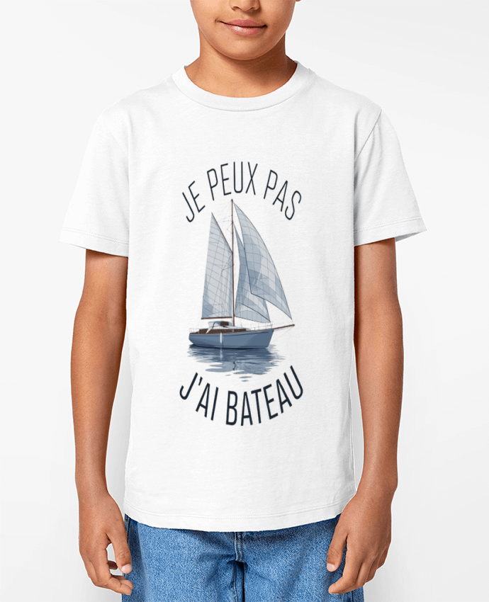 T-shirt Enfant je peux pas j'ai bateau Par bwilfy
