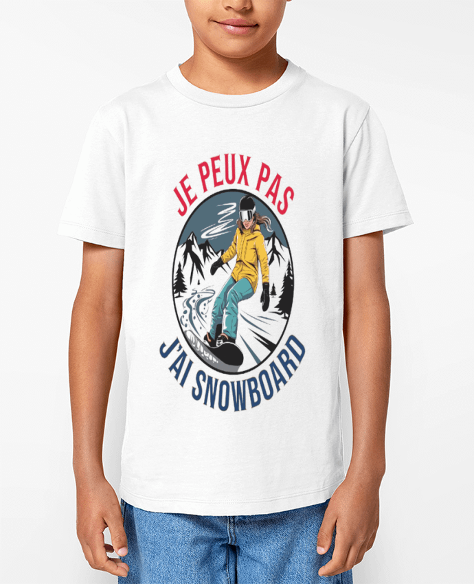 T-shirt Enfant je peux pas jai snowboard Par bwilfy