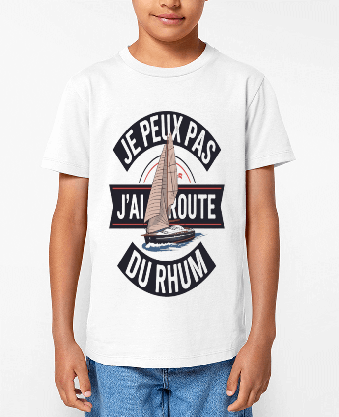 T-shirt Enfant je peux pas j'ai route du rhum Par bwilfy