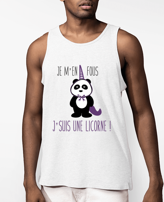 Débardeur Homme Je m'en fous j'suis une licorne Par Benichan