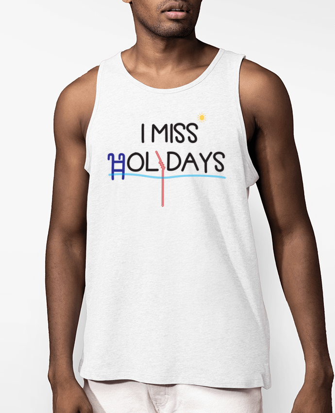 Débardeur Homme Bio I miss holidays Par tunetoo