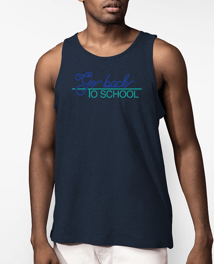 Débardeur Homme Bio Go back to school Par tunetoo