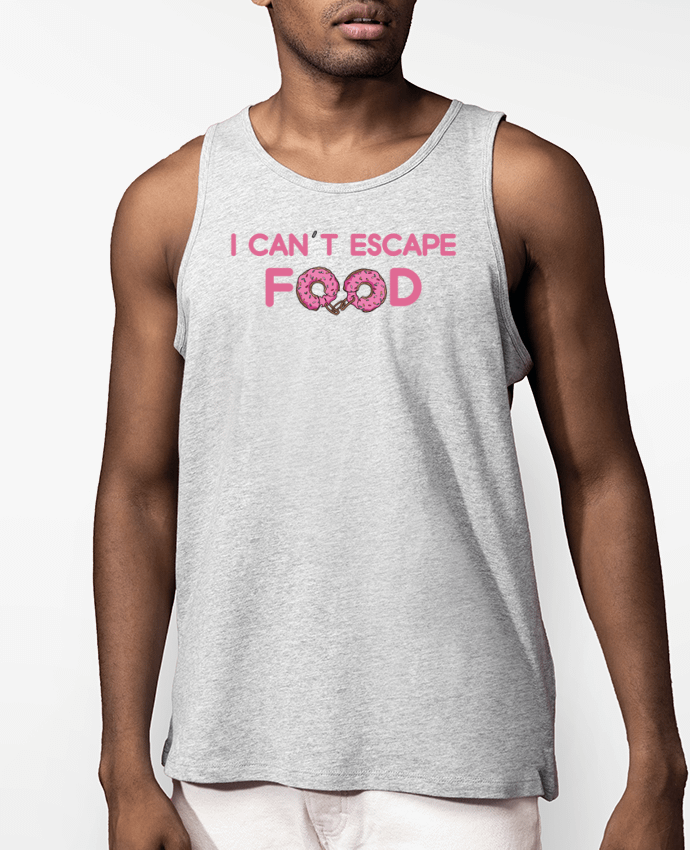 Débardeur Homme I can't escape food Par tunetoo