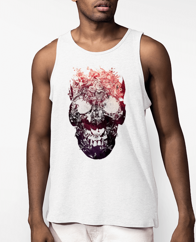 Débardeur Homme Floral skull Par ali_gulec