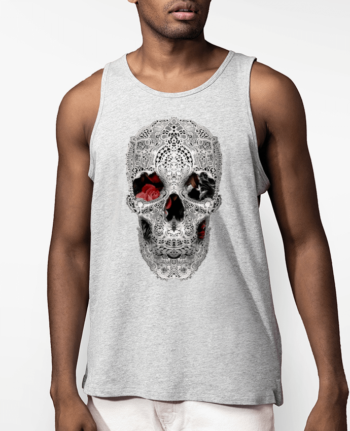 Débardeur Homme Lace skull 2 light Par ali_gulec