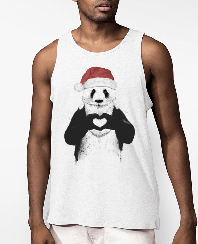 Débardeur Homme Santa Panda Par Balàzs Solti