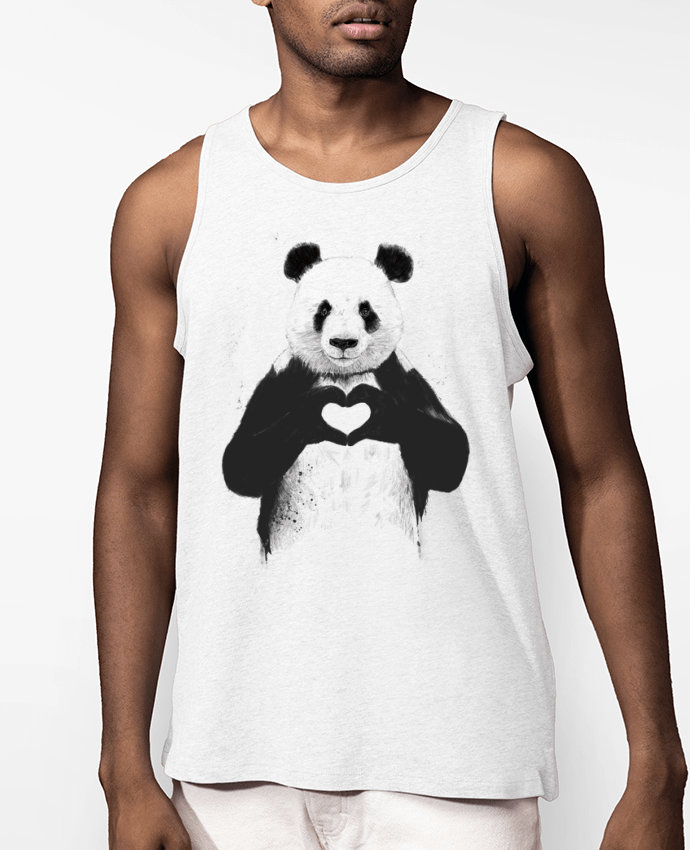 Débardeur Homme All you need is love Par Balàzs Solti