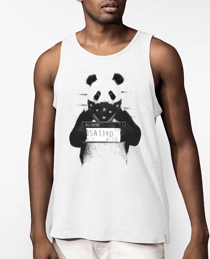 Débardeur Homme Bad panda Par Balàzs Solti