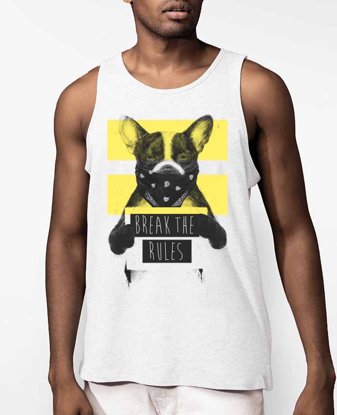 Débardeur Homme rebel_dog_yellow Par Balàzs Solti