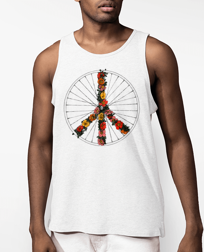 Débardeur Homme Peace and Bike Par Florent Bodart