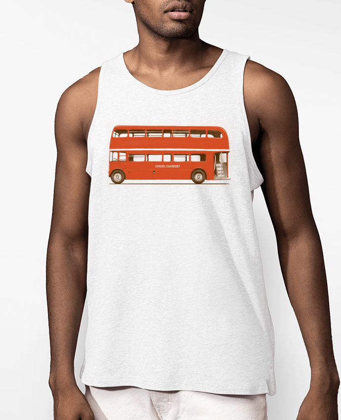 Débardeur Homme Red London Bus Par Florent Bodart