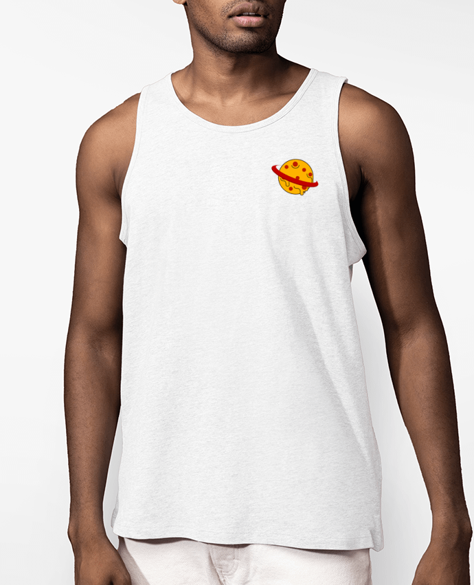 Débardeur Homme Bio Planète Pizza Par WBang