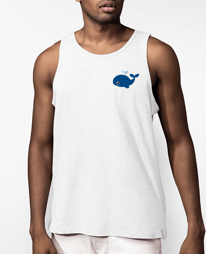 Débardeur Homme Baleine coeur Par WBang