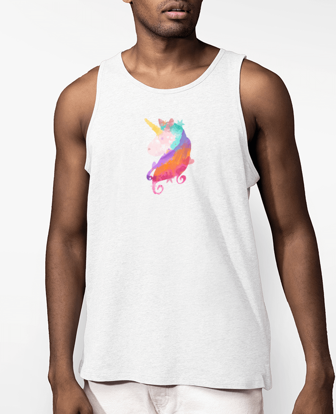 Débardeur Homme Watercolor Unicorn Par PinkGlitter