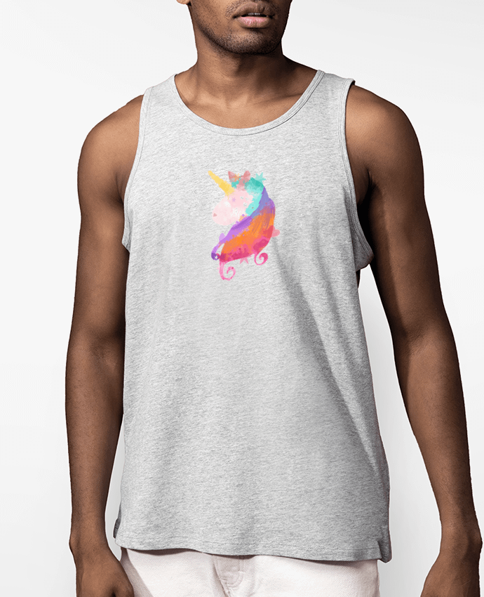 Débardeur Homme Watercolor Unicorn Par PinkGlitter