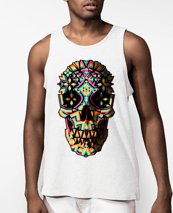 Débardeur Homme Skull Geo Par ali_gulec