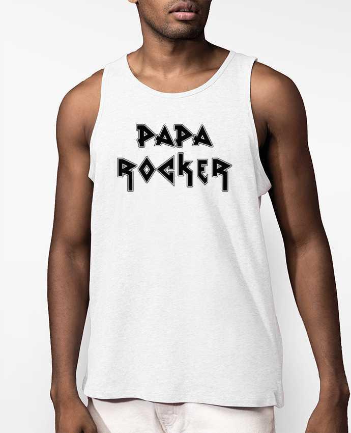 Débardeur Homme Papa rocker Par tunetoo