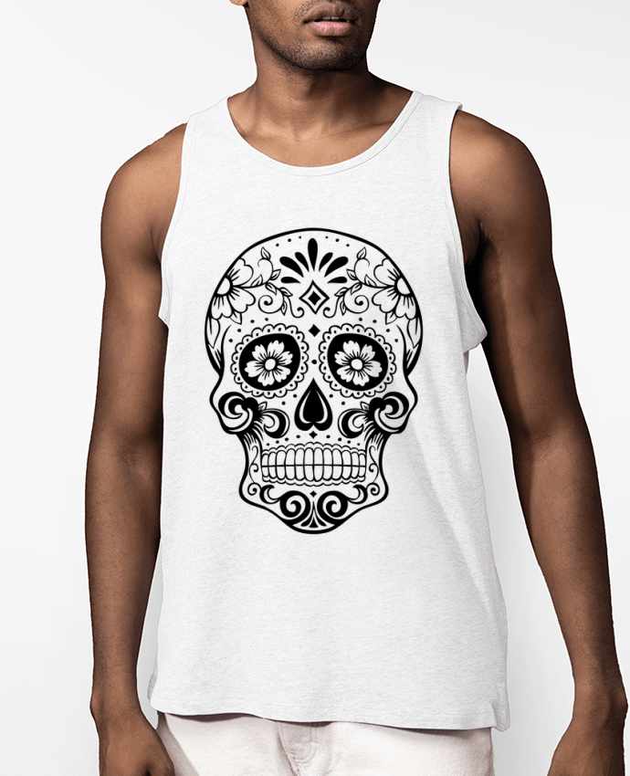Débardeur Homme Tête de Mort Par Freeyourshirt.com